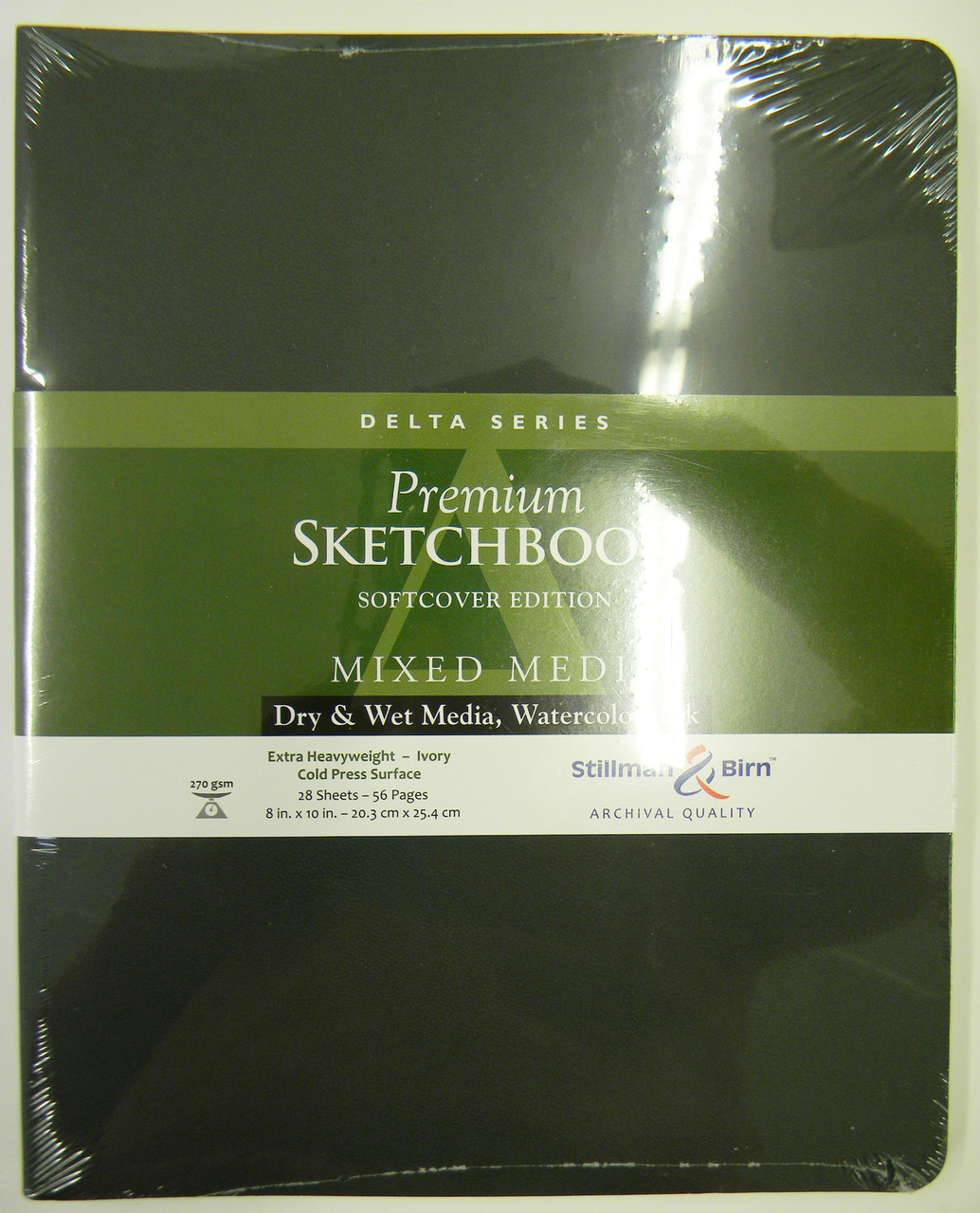 Stillman & Birn Softcover Sketchbook Delta Series 270g 8x10 - Wet Paint  Artists' Materials and Framing